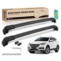 Black Aluminum Alloy Roof Rack Cross Bars for 2020 Hyundai Tucson