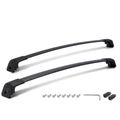 Black Aluminum Alloy Roof Rack Cross Bars for 2013-2018 Hyundai Santa Fe