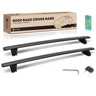 Black Aluminum Alloy Roof Rack Rails Cross Bars for Jeep Grand Cherokee 11-20