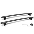 Black Aluminum Alloy Roof Rack Rails Cross Bars for 2017 Jeep Grand Cherokee