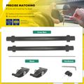 Black Aluminum Alloy Roof Rack Rails Cross Bars for 2017 Jeep Grand Cherokee