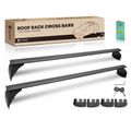 Black Aluminum Alloy Roof Rack Cross Bars for 2016 Jeep Wrangler