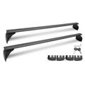 Black Aluminum Alloy Roof Rack Cross Bars for 2016 Jeep Wrangler