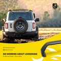 Black Aluminum Alloy Roof Rack Rail Cross Bar for 2008 Jeep Wrangler