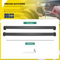 Black Aluminum Alloy Roof Rack Rail Cross Bar for 2008 Jeep Wrangler