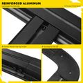 Black Aluminum Alloy Roof Rack Cargo Basket Luggage Carrier for 2022 Jeep Gladiator