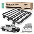 Black Aluminum Alloy Roof Rack Cargo Basket Luggage Carrier for 2022 Jeep Gladiator