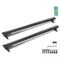 Black Aluminum Alloy Roof Rack Rail Cross Bars for 2011-2016 Jeep Compass