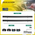 Black Aluminum Alloy Roof Rack Rail Cross Bars for 2011-2016 Jeep Compass