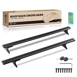 Black Aluminum Alloy Roof Rack Rail Cross Bars for Jeep Compass MP 2017-2023