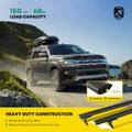 Black Aluminum Alloy Roof Rack Rail Cross Bars for 2020 Jeep Compass