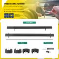 Black Aluminum Alloy Roof Rack Rail Cross Bars for 2020 Jeep Compass