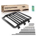 62-inch x 55-inch Black Aluminum Alloy Roof Rack Platform for 2020 Jeep Wrangler