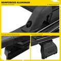 62-inch x 55-inch Black Aluminum Alloy Roof Rack Platform for 2020 Jeep Wrangler