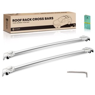 Black Aluminum Alloy Roof Rack Rails Cross Bars for Jeep Renegade 2016-2023