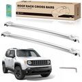 Black Aluminum Alloy Roof Rack Rails Cross Bars for 2021 Jeep Renegade