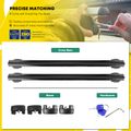 Black Aluminum Alloy & Nylon Roof Rack Rails Cross Bars for 2008-2010 Jeep Compass