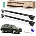 Black Aluminum Alloy & Nylon Roof Rack Rails Cross Bars for 2008-2010 Jeep Compass