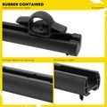 Black Aluminum Alloy Truck Bed Carrier Rails for Jeep Gladiator 2020-2023