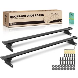 Black Aluminum Alloy Roof Rack Cross Bars for Jeep Compass 2017-2023
