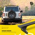 Black Aluminum Alloy Roof Rack Cross Bars for 2018 Jeep Compass