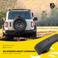 Black Aluminum Roof Rack Rail Cross Bars Carrier for 2018 Jeep Renegade