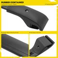 Black Aluminum Roof Rack Rail Cross Bars Carrier for 2018 Jeep Renegade