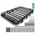 78-inch x 55-inch Black Aluminum Alloy Roof Rack Platform for 2020-2023 Jeep Gladiator