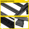 62-inch x 55-inch Black Aluminum Alloy Roof Rack Platform for 2010 Jeep Wrangler