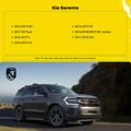 Black Aluminum Alloy Roof Rack Cross Bars for 2018 Kia Sorento