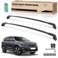 Black Aluminum Alloy Roof Rack Cross Bars for 2018 Kia Sorento