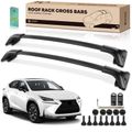 Black Aluminum Alloy Roof Rack Cross Bars for Lexus NX200t 2015-2017 NX300h