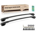 Black Aluminum Alloy & Nylon Roof Rack Cross Bars for 2015 Subaru XV Crosstrek