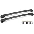 Black Aluminum Alloy & Nylon Roof Rack Rails Cross Bars for 2012 Subaru Forester