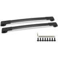 Black Aluminum Alloy & Nylon Roof Rack Rails Cross Bars for 2016 Subaru Forester