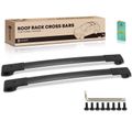 Black Aluminum Alloy & Nylon Roof Rack Rails Cross Bars for 2016 Subaru Forester