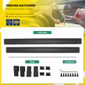 Black Aluminum Alloy & Nylon Roof Rack Rails Cross Bars for 2016 Subaru Forester