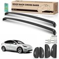 Black Aluminum Alloy Roof Rack Cross Bars for 2018 Tesla 3