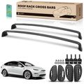 Black Aluminum Alloy Roof Rack Cross Bars for 2020 Tesla Y