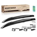 Black Aluminum Alloy & Nylon Alloy Roof Rack Side Rails for 2020 Toyota Tacoma