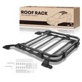 Black Aluminum Alloy Roof Rack Cargo Basket for 2016 Toyota 4Runner