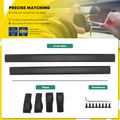 Black Aluminum Alloy Roof Rack Rail Cross Bars for 2018 Toyota RAV4