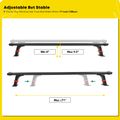 Universal Black Aluminum Alloy Truck Bed Tonneau Cover Roof Rack Cross Bar