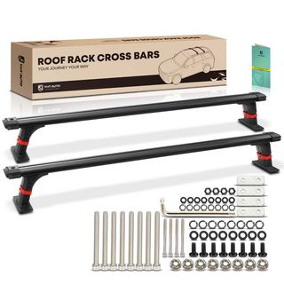 8.25-9.36 inches Universal Black Aluminum Alloy Truck Bed Tonneau Cover Roof Rack Cross Bar