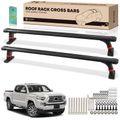 8.25-9.36 inches Universal Black Aluminum Alloy Truck Bed Tonneau Cover Roof Rack Cross Bar