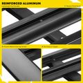 50-inch x 38-inch Black Aluminum Alloy Roof Rack Top Cargo Carrier & Cross Bars for Universal Car SUV