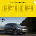 Black Aluminum Alloy Roof Rack Cross Bars for 2018 Volkswagen Tiguan