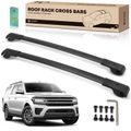 Black Aluminum Alloy Roof Rack Cross Bars for 2019 Volkswagen Atlas