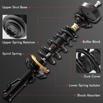 2 Pcs Rear Complete Strut & Coil Spring Assembly for Dodge Plymouth Neon 95-99 2.0L
