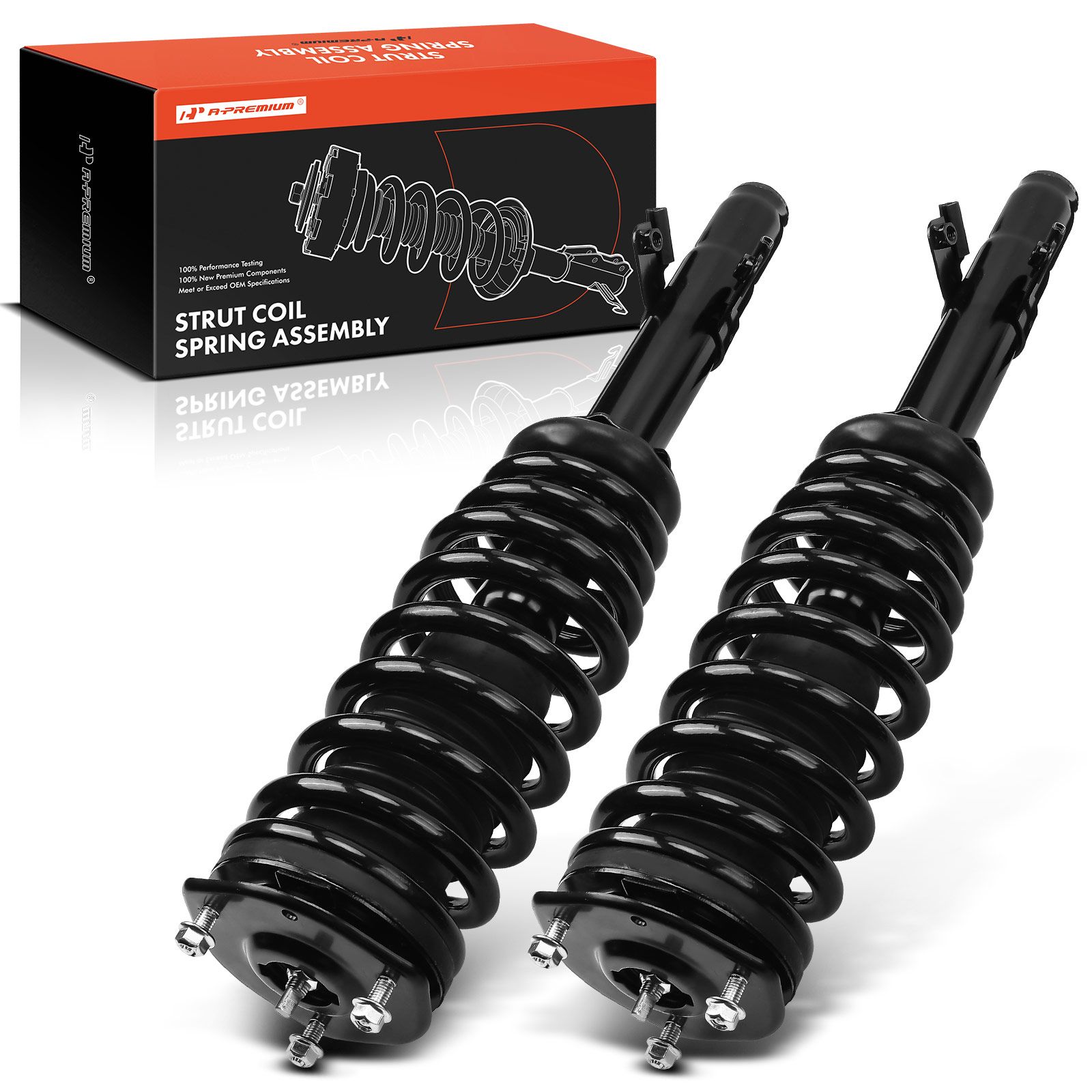 2 Pcs Front Complete Strut & Coil Spring Assembly for 2008 Mercury Milan